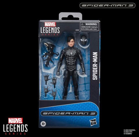 Marvel Legends Spiderman 3 Black Suit Spiderman 6-Inch Figure