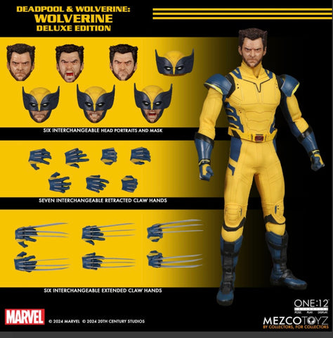 Pre-Order (Deposit) - Mezco One12 Deadpool & Wolverine Deluxe Wolverine