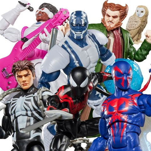 (dented box sale) Marvel Legends Spiderman Retro 2026 Wave 1 (6 figure set)