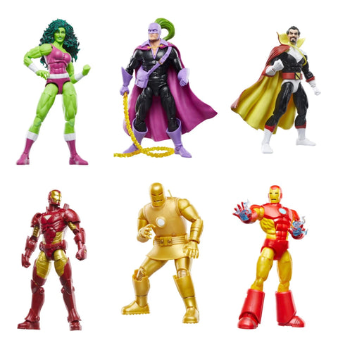 Shipping this week - Marvel Legends Retro Iron Man wave (6 Figure Set)