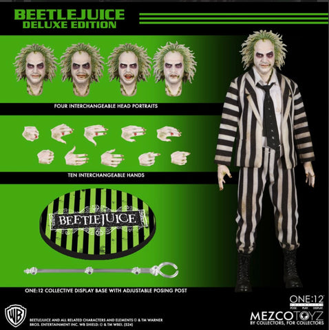 Pre-Order (deposit) - Mezco One12 Beetlejuice Deluxe Figure