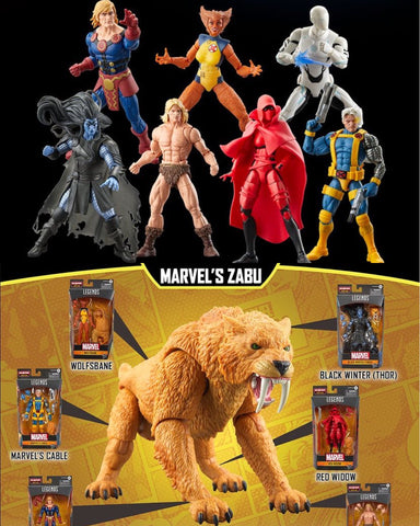 Marvel Legends Zabu BAF wave (7-Figure Set)