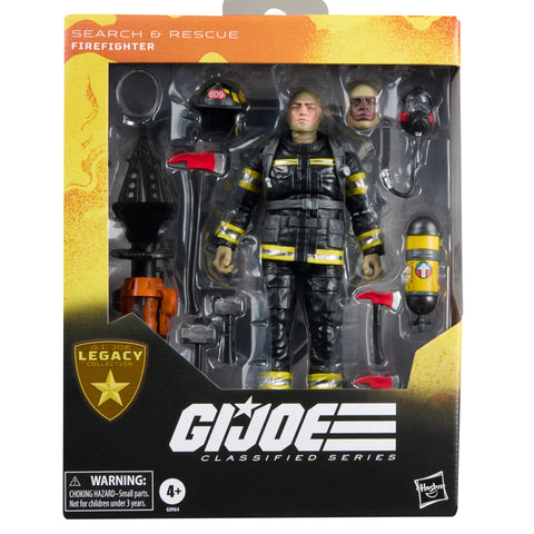 GI Joe Classified Legacy Collection Search & Rescue Firefighter 6-Inch Figure