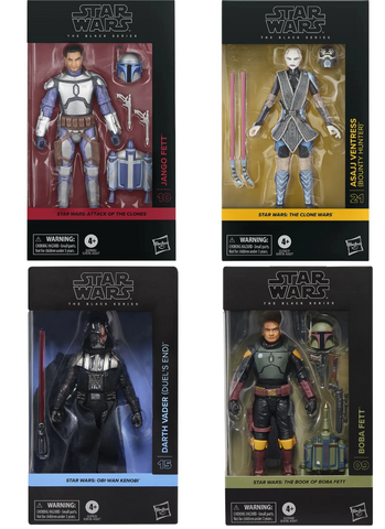 New In Stock! Star Wars Black Series 2026 Wave 1 (4 Figure Set)