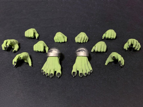 Pre-Order - Mythic Legions: Arethyr Hands & Feet (Green Orc)